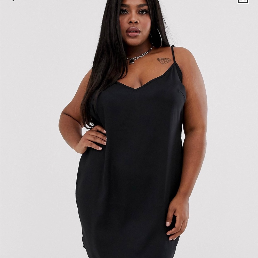 ASOS Plus Mini Cani Slip Dress